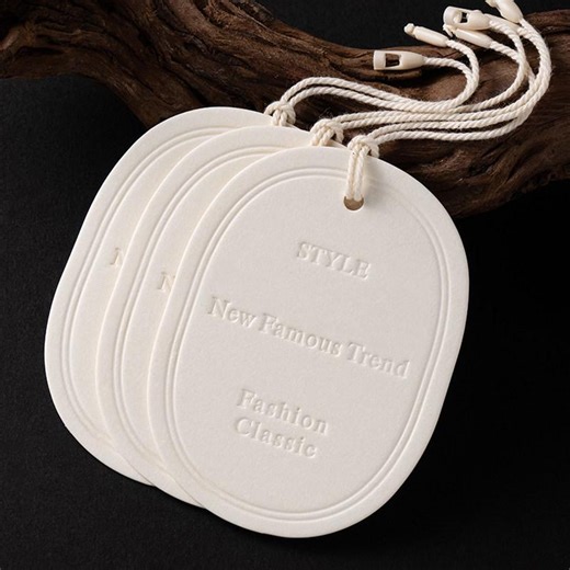 Custom White Hang Tags, Embossed Paper Hang Tags, Garment Hang Tags, Paper Labels, Price Tags, Clothing Tags, Custom Logos, Wholesale - Etsy