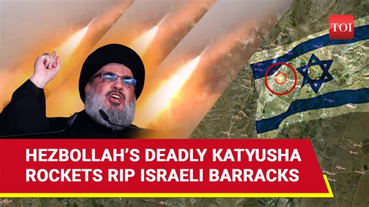 #Hezbollah hits Israeli barracks with Katyusha rocket barrage after Nasrallah’s ‘no rules’ threat Watch for details | The Times of India