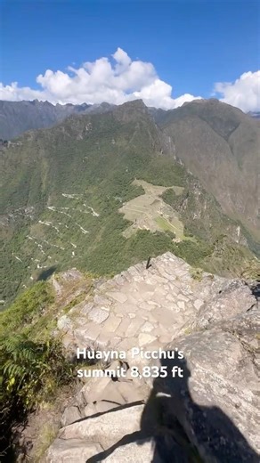 Descending Huayna Picchu🇵🇪#huayna Picchu #travel #peru #hiking