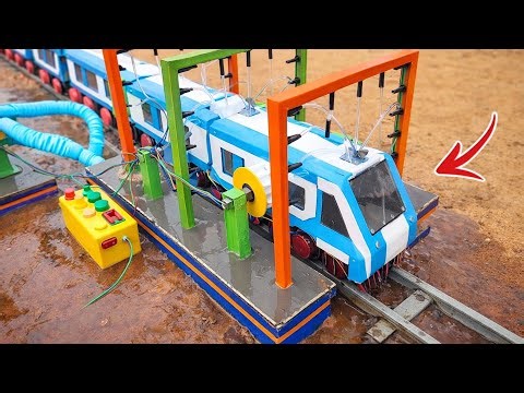 DIY Mini Train Carriage Cleaning Device | WAP Locomotive & Transformer! #DIY #Invention