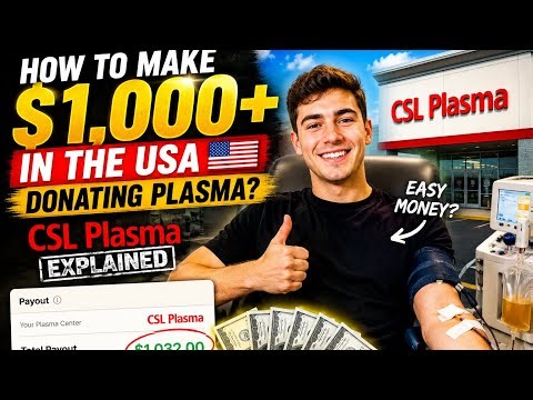 How to Make Money in the USA Donating Plasma? CSL Plasma Explained