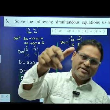 Simultaneous equation solving by cramer's rule