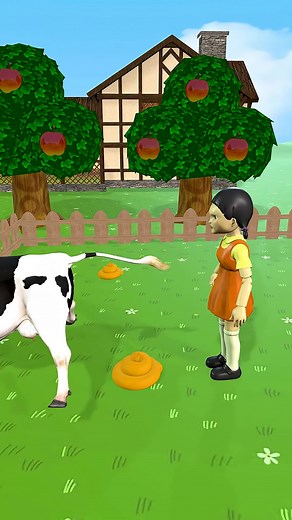 92K views · 385 reactions | Scary Teacher _ Squid Game Doll vs Funny Cow _scaryteacher _scaryteacher3d _funny _cow _animation | Funny animation | Facebook