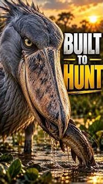How This Giant Bill Makes the Shoebill a Deadly Hunter #sciencefacts