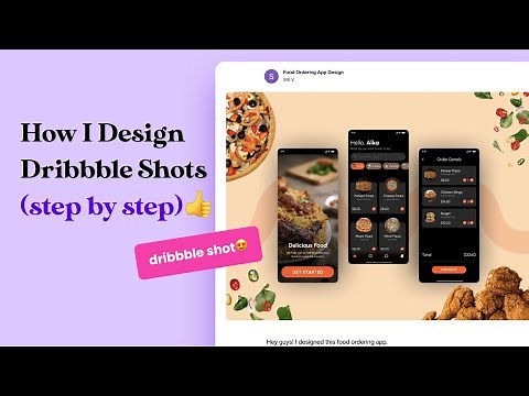 How I design my dribbble shots using figma (step by step)
