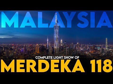 Merdeka 118 Light Show | 2024 | Munoha Tour
