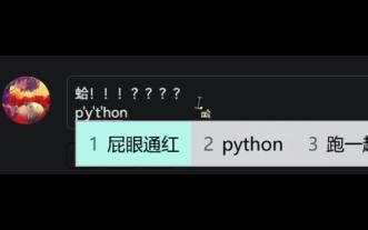 微软你害我！录Python教程打字蹦出“屁眼通红”