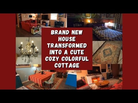 ARTIST'S HOME TOUR / One-Year Transformation from Brand New House to Cozy Cottage!