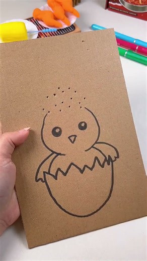 Simple Craft Painting _ Create a Spring-Themed Painting with Leaves #craft