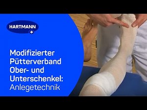 Modifizierter Pütterverband Ober- und Unterschenkel: Richtig anlegen