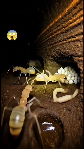 Ghost Ant Colony POV 🐜 | Real Micro Camera Inside an Underground Nest