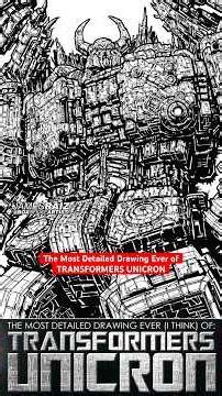 Drawing the most DETAILED DRAWING EVER of TRANSFORMERS UNICRON