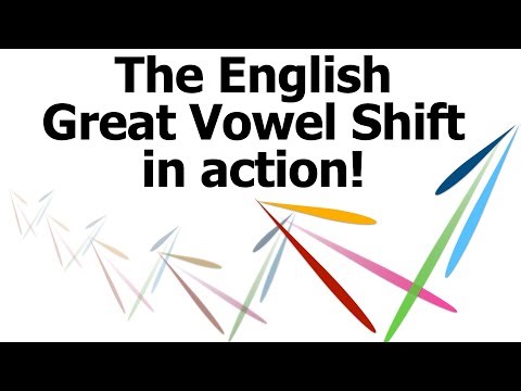 The English Great Vowel Shift in action!