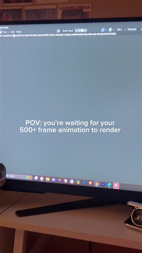 Little silly video from the other day while I was waiting for my render. Honestly debating if this is too goofy to post for this account but whatever it's the reality of being a 3D artist. At least for me... #artistlife #cgartist #blender