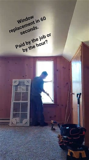 took 60 days for the window to come in and 60 seconds to replace it. call me flash 😆. #handyman