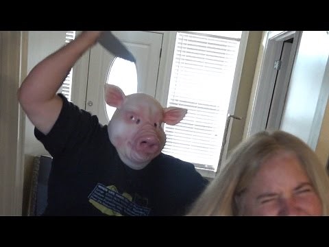 THE PSYCHOTIC PIG MASK PRANK!