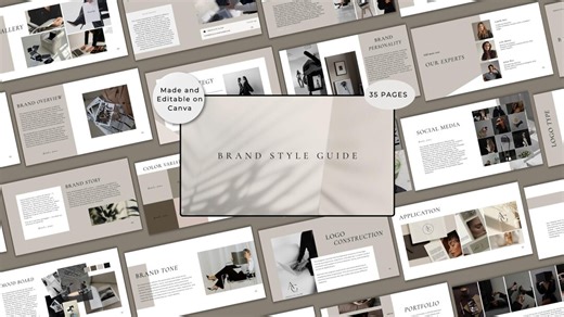 Editable Brand Guidelines & Style Guide Template | Canva Brand Kit and Logo Presentation (digital Download) - Etsy