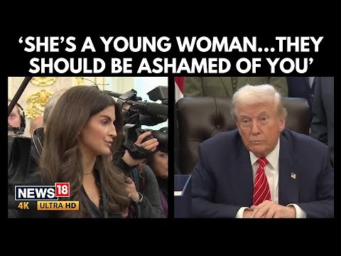 Trump Attacks CNN’s Kaitlan Collins After Epstein Question at White House | 4K | N18G