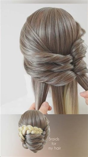 Stunning hairstyle #hairstyle #shorts #viralvideo #braids #tutorial
