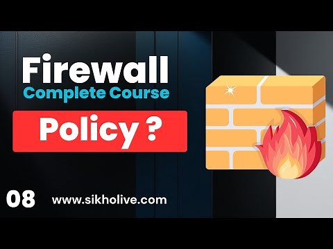 How to Configure Firewall Policy for Inbound and Outbound Traffic in Hindi 🔥 Step-by-Step