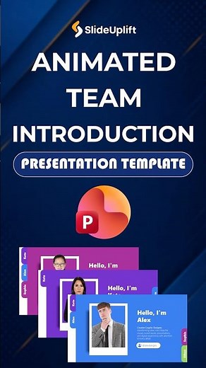 ✨ Make Your Team Introduction Slides Stand Out with This Animated PowerPoint Template #shorts #team