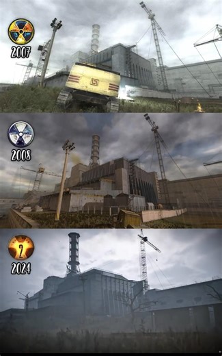 ☢️ Chernobyl NPP in Every STALKER Game! 2007 → 2024 #Shorts #Stalker2 #games #comparison
