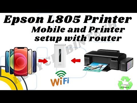 How to connect epson l805 printer with mobile