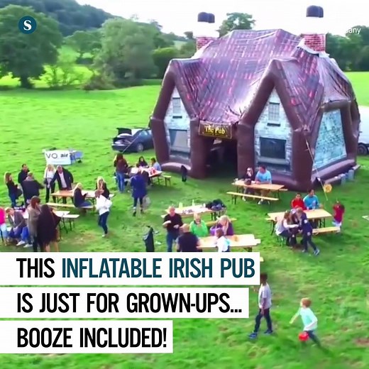 1.6M views · 202 reactions | Have the ultimate backyard party with this inflatable Irish pub. >> bit.ly/2zhS2vE | Supercall | Facebook