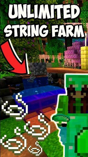 How to build a string farm in Minecraft survival 1.20