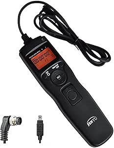 JINTU Camera Remote Control Timer Shutter Release Time Lapse N3 N1 for Nikon D90 D5600 D610 D3100 D3200 D3300 D5000 D5100 D5200 D5300 D7000 D850, D810, D800 D700, D500, D300, D200 SLR Cameras