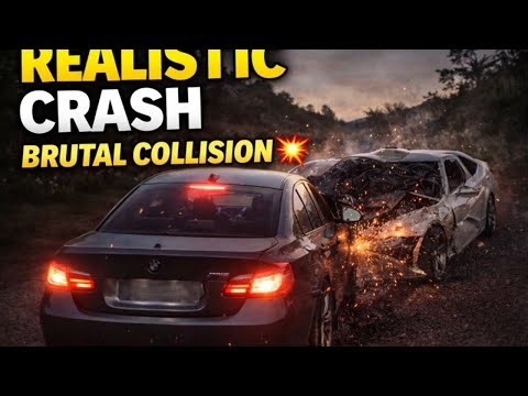 REALISTIC CAR CRASH | BRUTAL HIGH-SPEED COLLISION | Driving Simulator