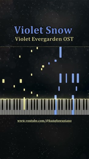 Violet Snow - Violet Evergarden | Piano Tutorial #fyp #violetsnow #violetevergarden #piano #anime