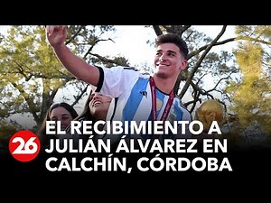 ARGENTINA WORLD CHAMPION | This is how Julián Álvarez was welcomed in Calchín, Córdoba.