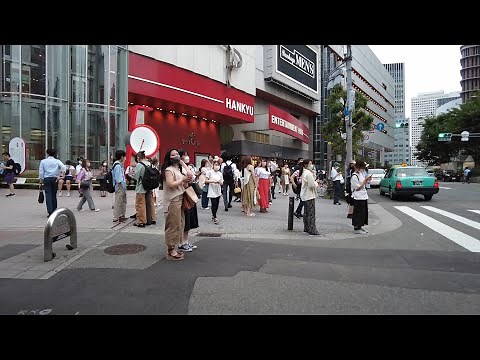 【大阪】人通りが増えた週末の梅田を散策 Osaka Stroll around Umeda on weekends