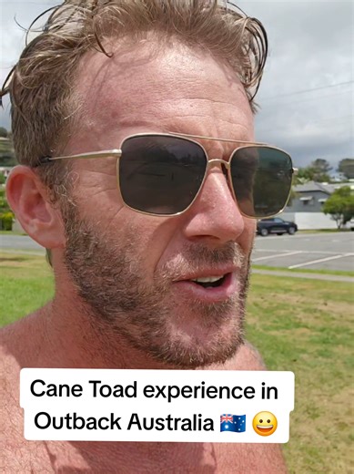 Cane Toad experience in Outback Australia 🇦🇺😀 #canetoad #outback #outbackaustralia #storytime #fyp