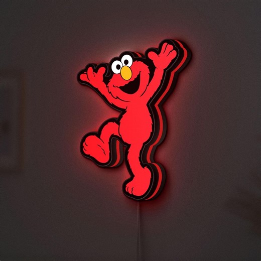 Elmo Sesame Street LED Light Box, Custom Kids Room Night Light, Toddler Birthday Gift, Nursery Decor and Playroom Sign - Etsy