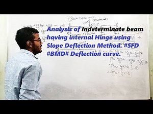 Analysis of Indeterminate beam having Internal hinge using Slope deflection method.