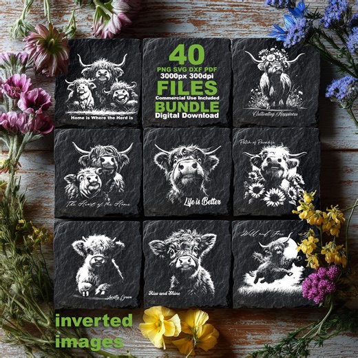 Highland Cow SVG Farm Life Quotes, Cutting Board Design, CNC Router Files - Etsy