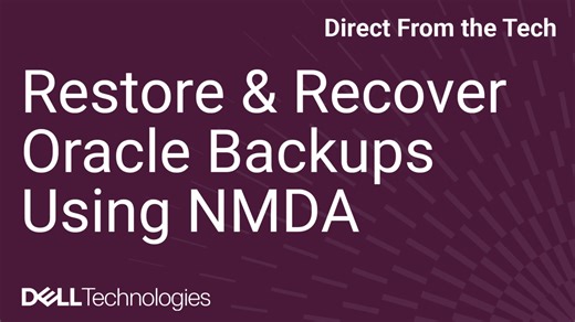 NetWorker: How to restore and recover Oracle backups using NMC Recovery Wizard (NMDA)
