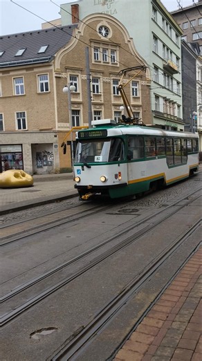 LIBEREC | Beautiful city tram 🚊 on Jánská street - 4K #trams
