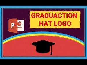 Graduation Hat Logo in power point