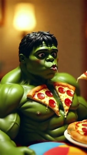 Hulk Eats a Giant Pizza! 🍕💪 Epic Food Moment | ASMR | ASMR sounds | ASMR Eating