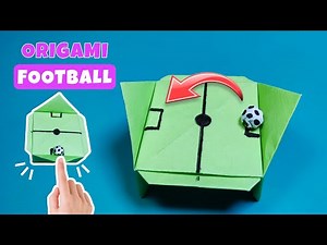 easy origami football pitch | how to make paper toy