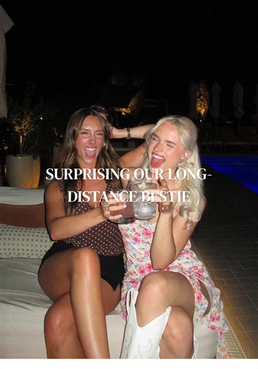 She had NO idea hehe 🤍 #relatable #girlstrip #surprise #dayinmylife #travelvlog