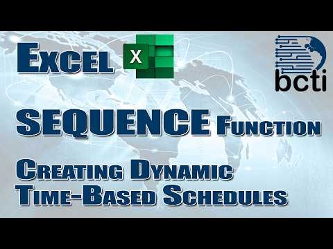 Excel SEQUENCE Function: Create Date & Time Schedules Automatically