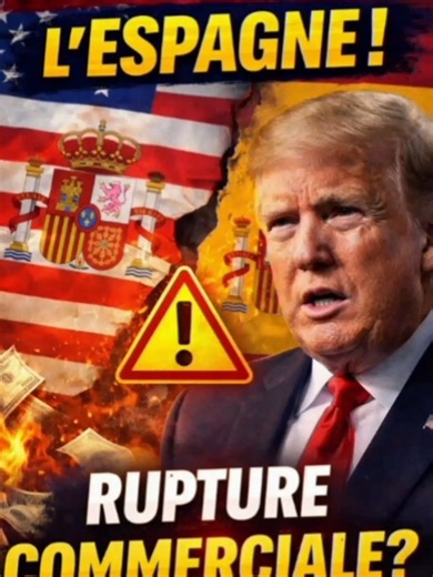 Trump menace de couper tout commerce avec l’Espagne 🇺🇸🇪🇸 L’Espagne a refusé que les États-Unis utilisent ses bases militaires pour l’offensive contre l’Iran. En réponse, Trump menace de mettre fin au commerce avec Madrid ⚠️ #Trump #Espagne #IranUSA #BreakingnewsFR #Geopolitique