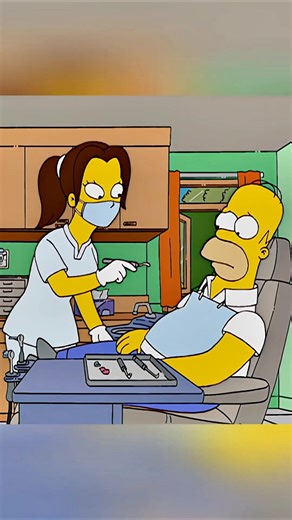 Homer goes to dentist #simpsons