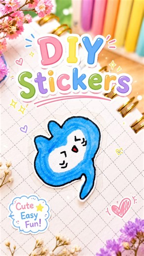 DIY Cute Stickers ✨ Easy & Fun!