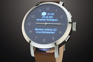 Unik, Smartwatch Martian mVoice G2 Mengemas Wajah Analog Sekaligus Digital - Hybrid.co.id