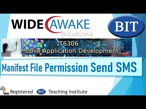 Manifest File Permission Send SMS